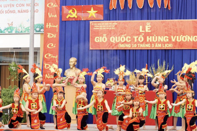 TP Hồ Chí Minh: Nhiều trường học tổ chức trang trọng lễ Giỗ Tổ Hùng Vương