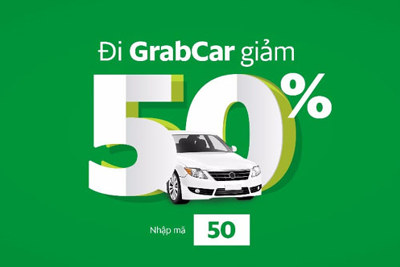 Đi GrabCar giảm giá 50%