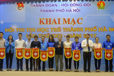 450 thí sinh tham gia Hội thi Tin học trẻ Hà Nội