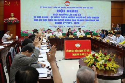 Hà Nội: Hiệp thương lần thứ ba thống nhất danh sách 160 người ứng cử đại biểu HĐND Thành phố khóa XVI