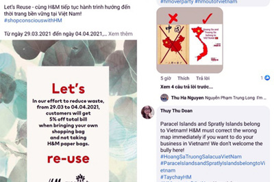 Cộng đồng mạng Việt Nam kêu gọi tẩy chay H&M