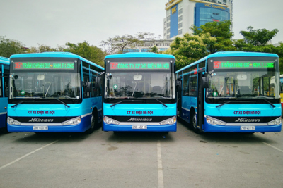 Thay mới xe buýt tuyến 35A Trần Khánh Dư - Nam Thăng Long