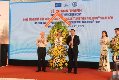 Khánh thành nhà máy cấp nước lớn nhất Việt Nam