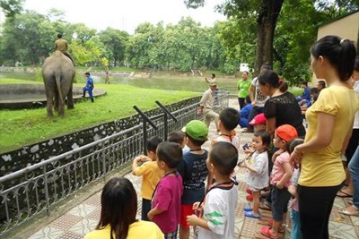 Vườn thú Thủ Lệ đảm bảo trật tự đô thị đón khách kỳ nghỉ Lễ