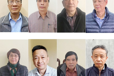 Dàn cựu lãnh đạo Công ty cổ phần Gang thép Thái Nguyên hầu toà