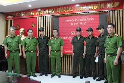 Quận Thanh Xuân thành lập Tổ tự quản đảm bảo trật tự đô thị