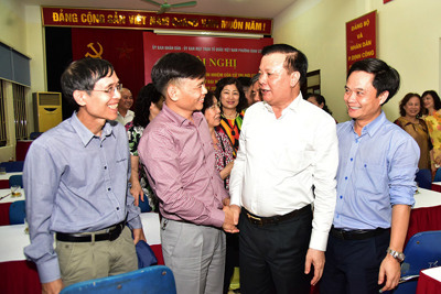 100% cử tri nơi cư trú tín nhiệm giới thiệu Bí thư Thành ủy Hà Nội Đinh Tiến Dũng ứng cử đại biểu Quốc hội