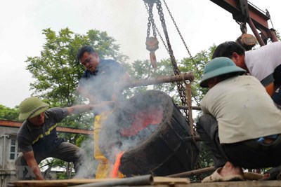 Thanh Hóa: Lễ chập lửa đúc trống đồng 'Hào khí non sông'