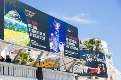 Banner quảng bá du lịch và điện ảnh Việt đã xuất hiện tại Cannes 2017
