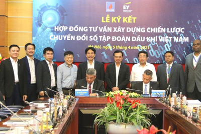Petrovietnam và EY Việt Nam ký xây dựng chiến lược chuyển đổi số