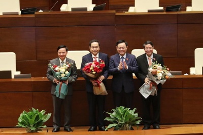 Các ông Trần Thanh Mẫn, Nguyễn Khắc Định, Nguyễn Đức Hải được bầu làm Phó Chủ tịch Quốc hội