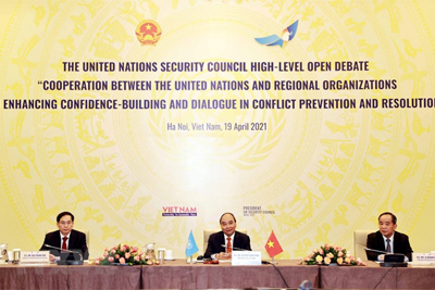 [Ảnh] Chủ tịch nước chủ trì Phiên thảo luận mở cấp cao của Hội đồng Bảo an Liên Hợp quốc