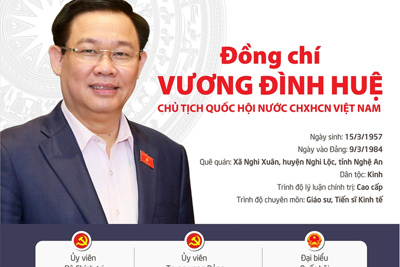 [Infographic] Chân dung tân Chủ tịch Quốc hội Vương Đình Huệ