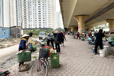 Hà Đông: Xử lý chợ tạm, bãi đỗ xe không phép trên địa bàn