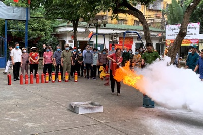 Tuyên truyền phòng cháy, chữa cháy cho người dân tại phường Nghĩa Tân