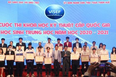 Học sinh Hà Nội đạt 2 giải Nhất cuộc thi Khoa học kỹ thuật quốc gia học sinh trung học