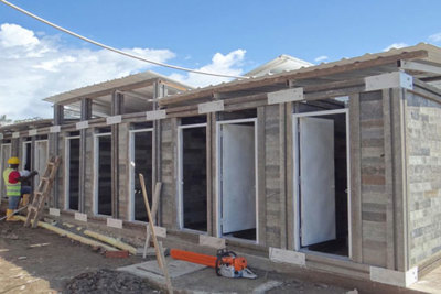 Sử dụng gạch nhựa để xây nhà tại Colombia