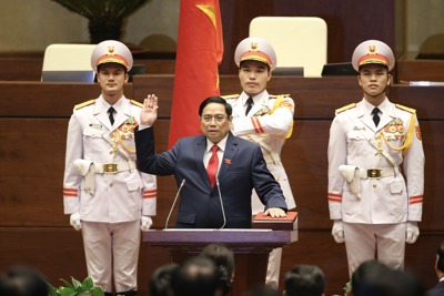 [Ảnh] Lễ tuyên thệ nhậm chức của Thủ tướng Phạm Minh Chính