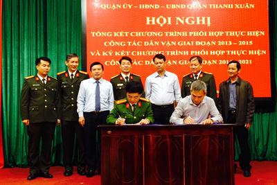 Quận Thanh Xuân: Tăng cường phối hợp công tác dân vận