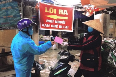 Người dân Chí Linh, Hải Dương áp dụng hình thức phiếu đi chợ