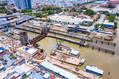 Thiệt hại hơn 45 tỷ đồng do phải ngừng thi công dự án ngăn triều ở TP Hồ Chí Minh