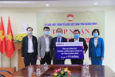 BIDV ủng hộ 4 tỷ đồng phòng, chống dịch Covid-19 tại Hải Dương, Quảng Ninh