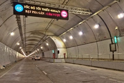 Hầm Hải Vân 2 tiếp tục mở cửa cho phương tiện lưu thông