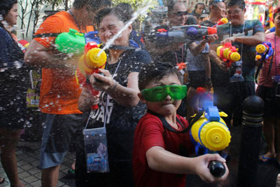 Lễ hội Tết té nước tại Thái Lan