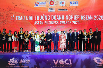 Lễ trao giải thưởng Doanh nghiệp ASEAN 2020 vinh danh 58 doanh nghiệp xuất sắc toàn khu vực