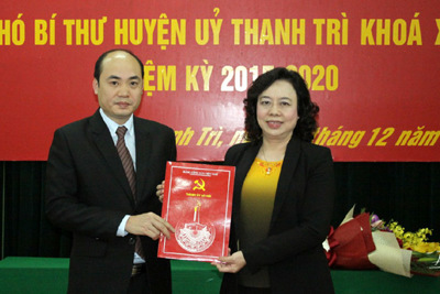 Đồng chí Nguyễn Việt Phương làm Phó Bí thư Huyện ủy Thanh Trì
