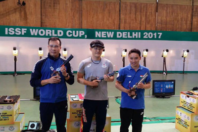 Hoàng Xuân Vinh giành HCB Cúp bắn súng thế giới 2017