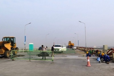 Cầu Thăng Long sẽ được bảo vệ bằng cân tải trọng và biển giới hạn tốc độ