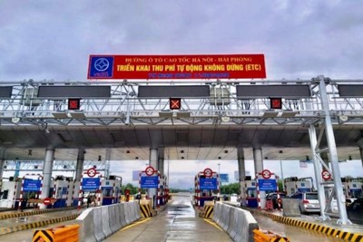 Chỉ có 10% phương tiện đi cao tốc Hà Nội - Hải Phòng sử dụng thu phí không dừng