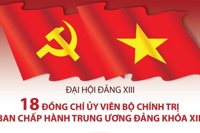 18 đồng chí Ủy viên Bộ Chính trị Ban Chấp hành TW Đảng khóa XIII