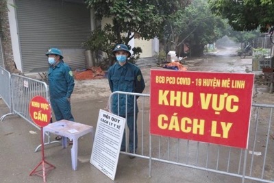 Huyện Mê Linh: 367 trường hợp âm tính lần 1 với SARS CoV-2