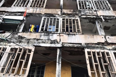 Nghệ An: Người dân cần phải di dời khỏi khu chung cư Quang Trung