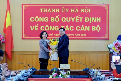 Bà Lê Thị Thu Hằng được phân công làm Bí thư Quận ủy Tây Hồ