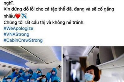 Sau Vietnam Airlines, hàng loạt tiếp viên của hãng treo hashtag xin lỗi