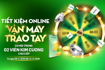 Cơ hội trúng kim cương cho khách hàng gửi tiết kiệm trực tuyến tại VPBank