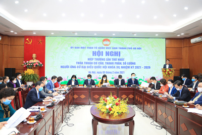 Hà Nội: Hiệp thương lần thứ nhất về số lượng người ứng cử đại biểu Quốc hội và HĐND các cấp
