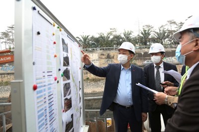 Bí thư Thành ủy Hà Nội Vương Đình Huệ: Dự án Hệ thống xử lý nước thải Yên Xá phải đảm bảo tiến độ và chất lượng