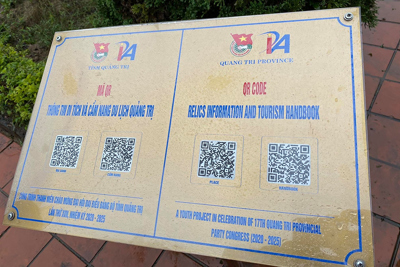 Quét mã QR để biết điểm du lịch tại Quảng Trị