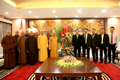 Chủ tịch UBND TP Hà Nội tiếp đoàn đại biểu Ban Trị sự Giáo hội Phật giáo Việt Nam TP Hà Nội