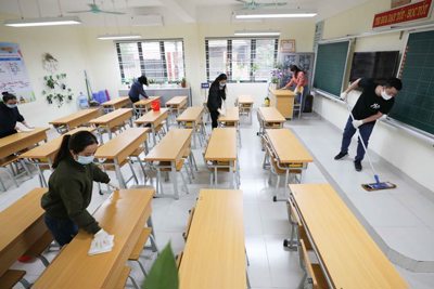 Các trường học quận Hoàng Mai sẵn sàng đón học sinh trở lại