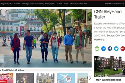 Chương trình "My Hanoi" của CNN sắp lên sóng