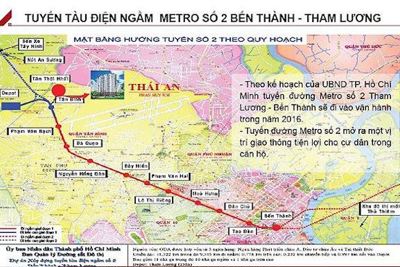 TP Hồ Chí Minh: Dự kiến khởi công Metro số 2 vào giữa năm 2022