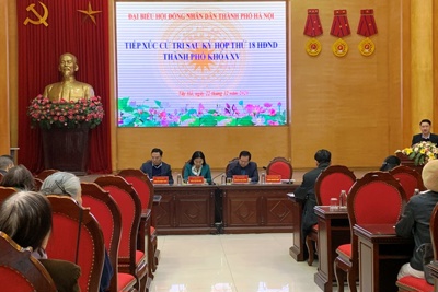 Đại biểu HĐND TP Hà Nội tiếp xúc cử tri quận Tây Hồ sau kỳ họp thứ 18