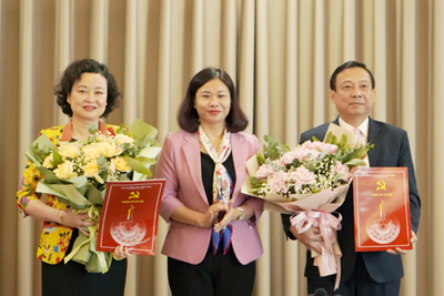 Hà Nội công bố Quyết định bổ nhiệm 2 Phó Trưởng ban Đảng Thành ủy