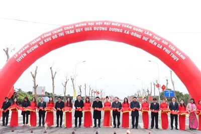 Huyện Gia Lâm khánh thành công trình chào mừng Đại hội Đảng toàn quốc
