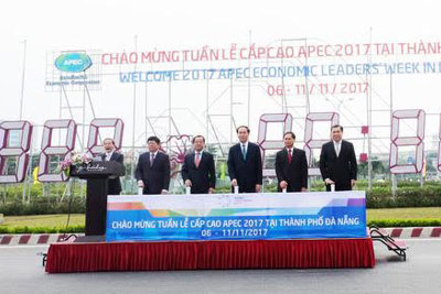 Chủ tịch nước Trần Đại Quang khởi động đồng hồ đếm ngược sự kiện APEC